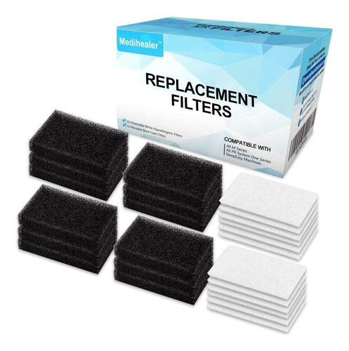 Filtros Cpap Medihealer, 24 Paquetes: Filtro De Espuma Y Ult
