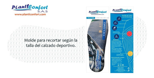 Imagen 6 de 6 de Plantillas Deportivas Para Montar En Bicicleta O Ciclismo