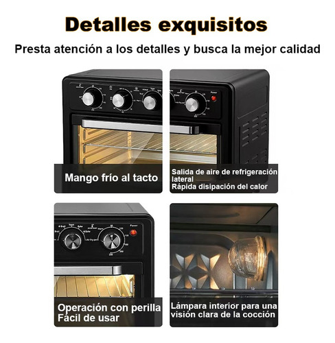 25l Horno Multifuncional Freidora De Freidora De Aire 1600 W