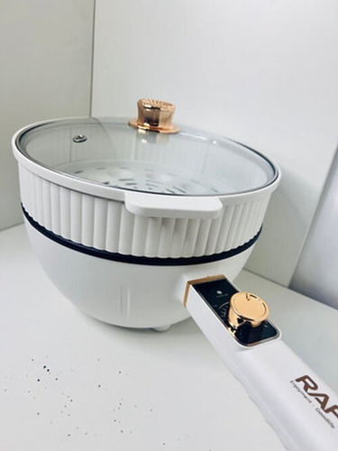 Vaporera Multifuncional Eléctrica Raf 1300 W 5l + 4l R.5239 Color Blanco
