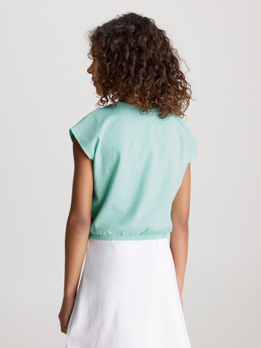 Polera Niña Gradient Flock Verde Calvin Klein