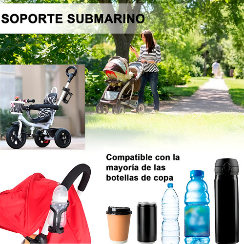 Soporte Porta Vasos Botellas Motocicleta Bicicleta Carreola