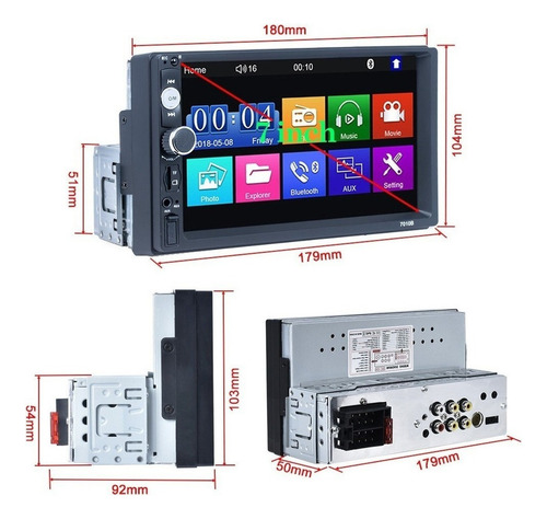 . . Cámara De Visión Trasera Usb Con Radio De Coche De 1