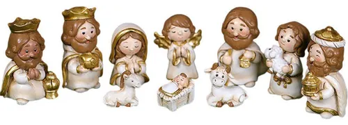 comprar Resina Natividad Figuras Pesebre Miniaturas Estatua Mesa