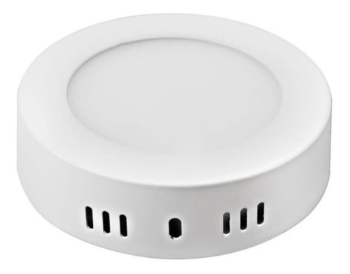 Foco Sobrepuesto Plafón Luz Led Fria 6w Redondo Ampolleta