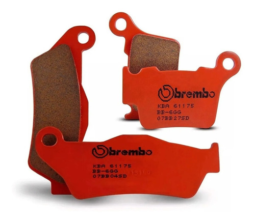 Set Pastillas Freno Delantero Trasero Ktm Exc 200 - Brembo