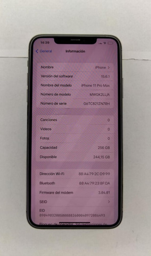 Imagen 6 de 9 de iPhone 11 Pro Max 256gb Space Gray Usado Bateria 84% _s