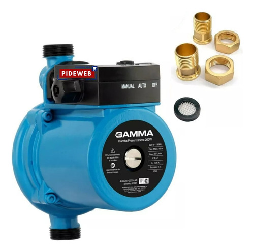 Bomba Presurizadora Agua Calefon Termotanque 50l/min 2800rpm