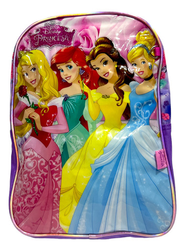 Mochila Princesas Disney Únicas Aurora Cenicienta + Jardín 