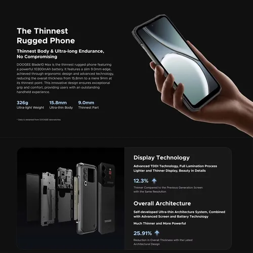 Doogee Blade 10 Max 8gb + 12gb = 20gb 256gb Dual Sim Duos