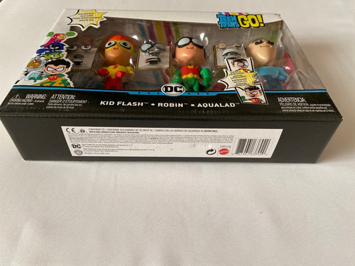 Teen Titans Go Face Swappers Kid Flash Robin Y Aqualad Set (Usado)