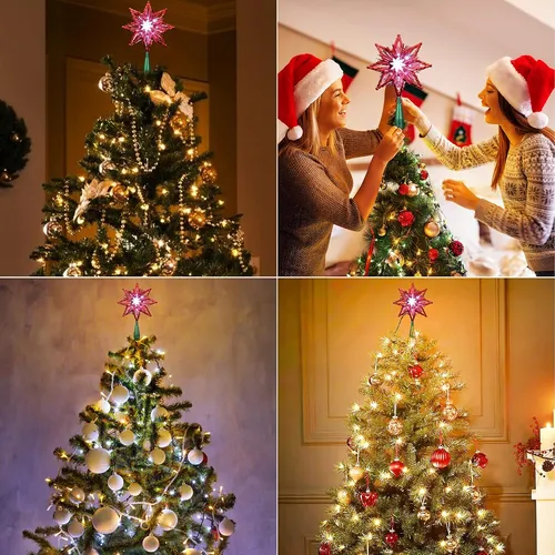 Luces Odeetronic Para Decoracion De Arbol De Navidad, 8 P...