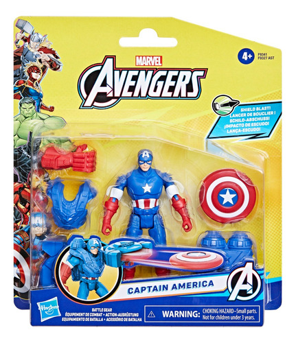 Marvel Avengers - Figura De Capitán América Con Equipamiento