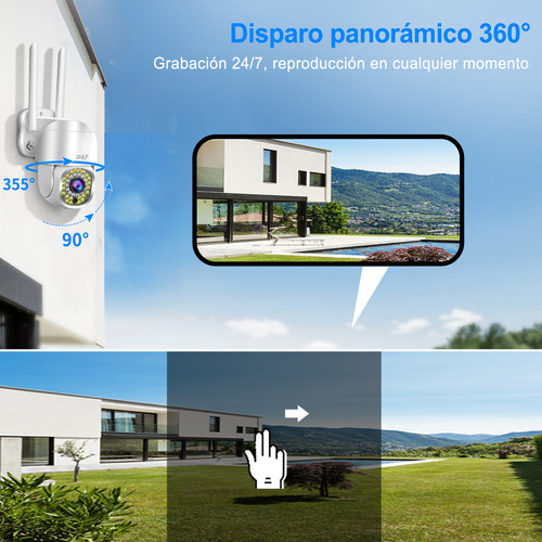 2nlf® Cámara De Seguridad Vigilancia Camara Wifi 5g/2.4g 5mp