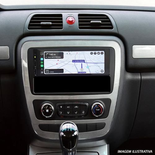 Kit Central Multimídia 1 Din + Câmera Ré Ecosport 2011 Touch