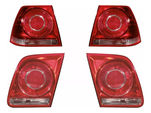 Calaveras Jetta Clasico Roja 08 09 10 11 12 13 14 15 16 Jgo