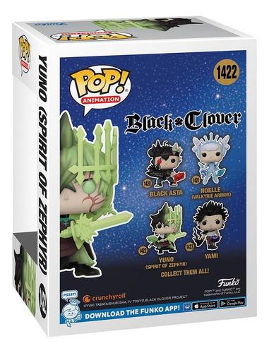 Funko Pop Animation: Black Clover- Yuno Espiritu De Cefiro