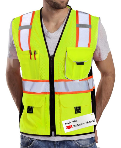 Chaleco De Seguridad Dib Safety, Clase 2, 4xl, Amarillo