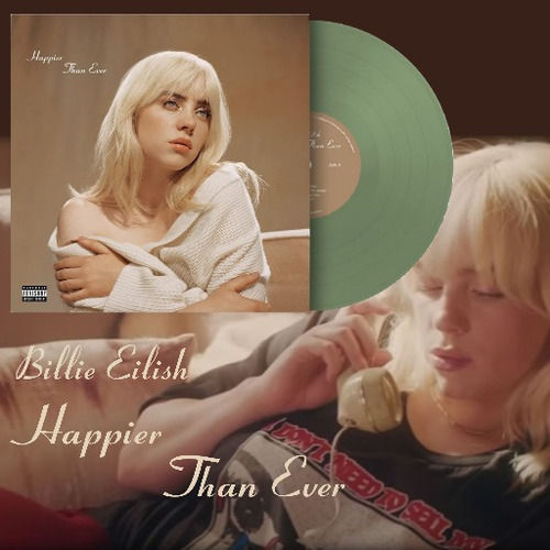 Billie Eilish - Happier Than Ever - Vinilo Verde Savia (2lp)