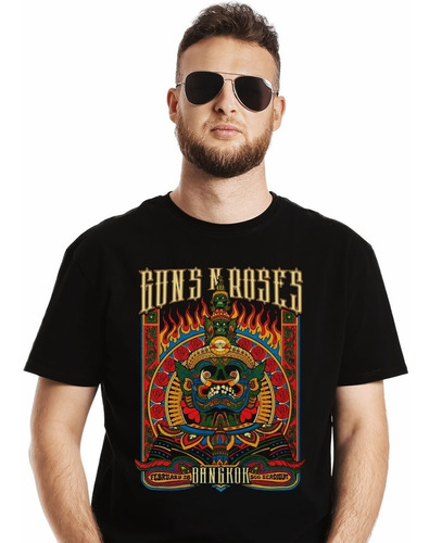 Polera Guns N Roses Bangkok Fire Rock Impresión Directa