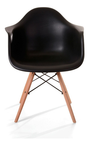 Imagen 4 de 4 de Paquete De 4 Sillas Eames Hood Con Brazos Moderna Retro