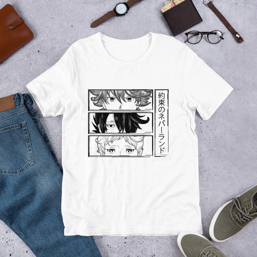 Imagen 1 de 4 de Remera Camiseta Emma Ray Norman The Promised Neverland