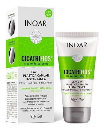 Imagem 7 de 7 de Kit Inoar Cicatrifios Leave In + Ampola Renovação Absoluta