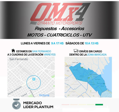 Cubierta Trasera Moto 80/100-14 Motomel Bit 125