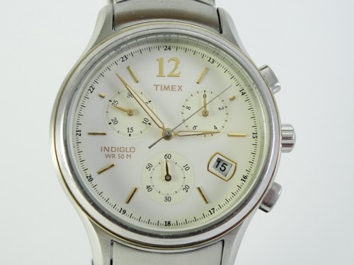 Relógio Timex Masculino Mod: Indiglo - Wr 50 - Cronógrafo