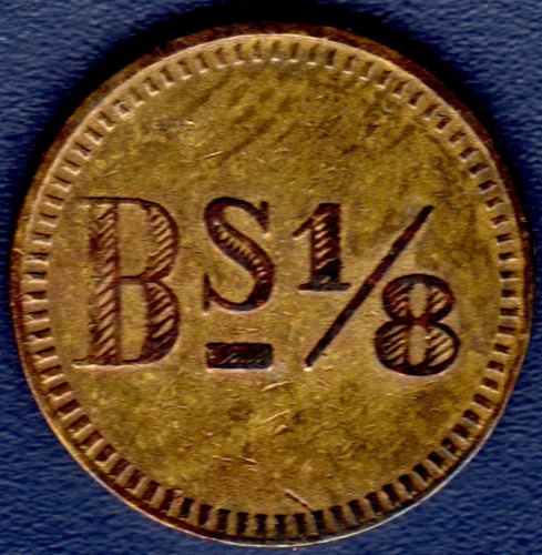 Moneda De 1/8 De Bolívar 1913 Del Lazareto De Maracaibo