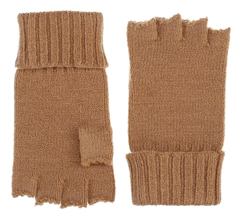 Byos Guantes De Punto Sin Dedos Sólidos De Invierno Unisex P