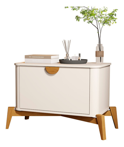 Mesa De Cabeceira Buriti Quarto Off White Jb Bechara