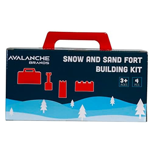 | Snow & Sand Fort Building Kit | Red | 4-piece Set
