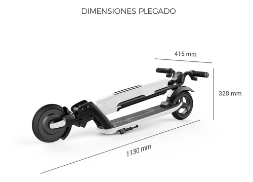 Imagen 8 de 12 de Monopatin Electrico Scooter Auton.30km Usb Blanco U1 Schoom