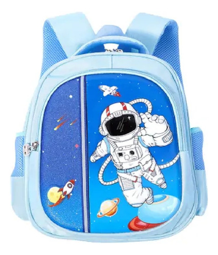 Mochila Infantil Con Diseño De Astronauta Dw-586 Reforzada