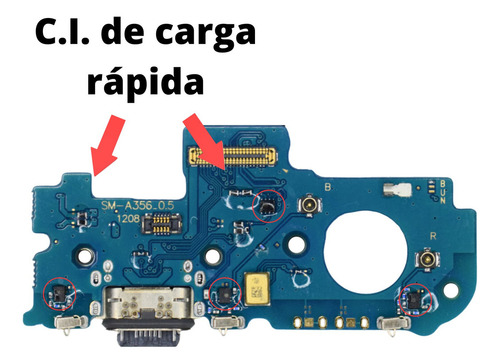 Placa Flex Carga Conector Compatível A35 (a356) Turbo Pklk Premium