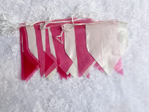 Kit Com 100 Metros Banderinhas Junina Duas Cores Plástica