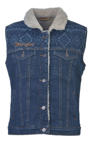 Imagen 1 de 6 de Chaleco Wrangler Mujer Con Borrega Ro04