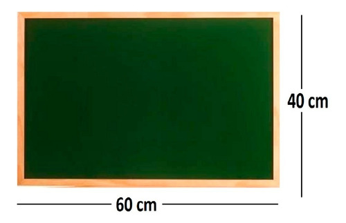 Imagen 2 de 6 de Pizarra Verde Para Tiza 60 X 40 Cm Pizarron Playking