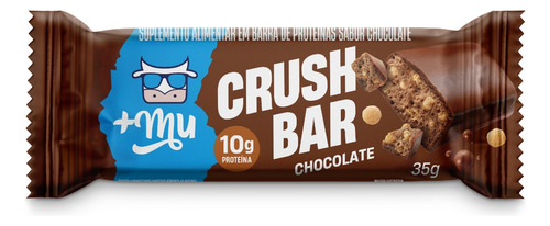 Kit Suplemento Crush Bar Sabor Chocolate 12 Unidades De 35g +mu Chocolate