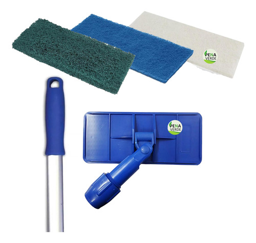 Kit Lt Limpa Tudo + Cabo + Fibra Verde Piso + Branca + Azul