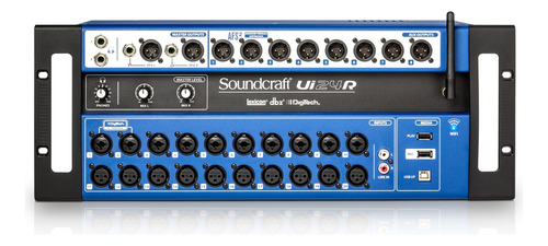 Mesa De Som Soundcraft Ui 24 R Com Fone De Ouvido Akg K175