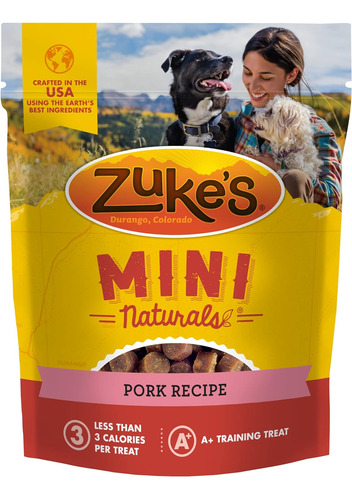 Zukes Mini Naturals Soft And Chewy Dog Treats For Training