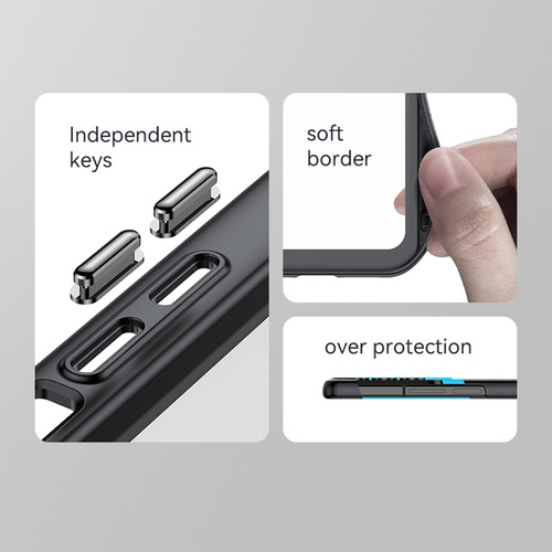 Para Funda Acrílica+tpu Colorida Para Samsung Galaxy Z