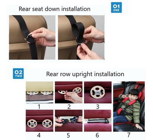 Imagen 5 de 6 de Asiento Para Bebe Auto Silla Para Auto Bebé Portátil 0-6años