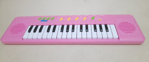 Imagem 6 de 7 de Teclado Infantil Rosa Com Microfone - Musical Resistente