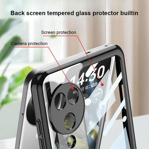 Funda Con Mica Soporte Anillo Para Oppo Find N3 Flip