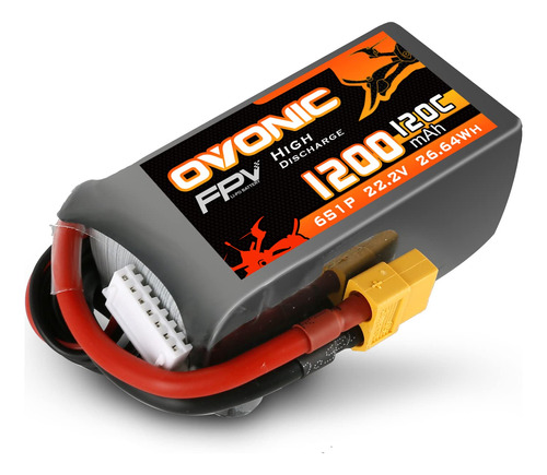 Ovonic 6s Lipo Bateria 120c 1200mah 22.2v Lipo Bateria Con X