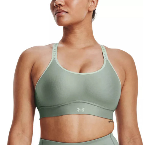 Sports Bra Fitness Under Armour Infinity Mid Covered Verde M