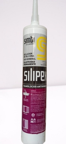 Sellador De Silicona Silipex Con Fungicida Translucido #pe